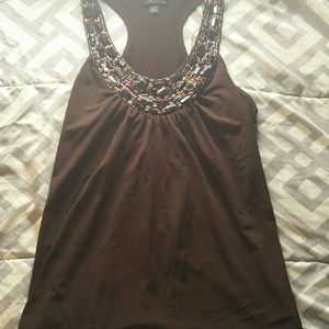 Brown tank top